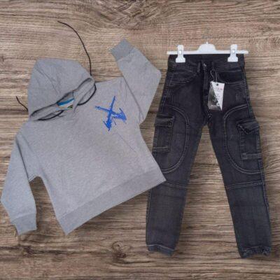 Ensemble Streetwear Enfant – Sweat à Capuche et Jean