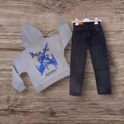 Ensemble Streetwear Enfant – Sweat à Capuche et Jean