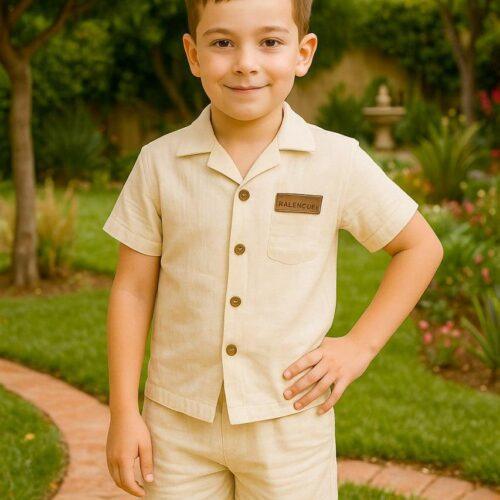 ensemble garçon chemise & short