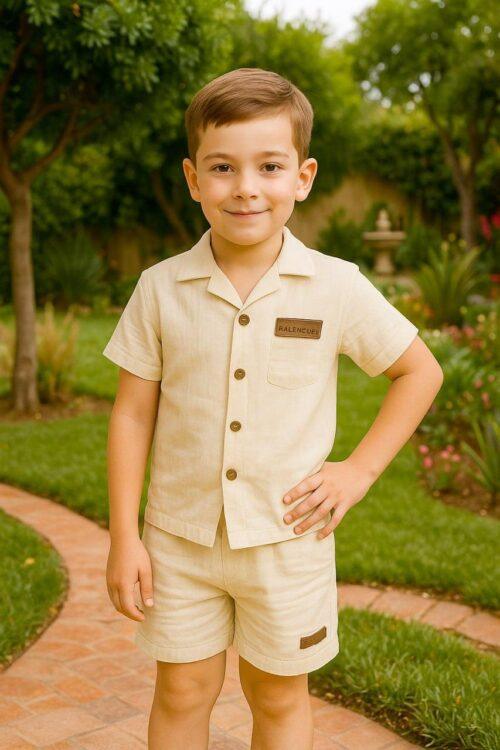 ensemble garçon chemise & short