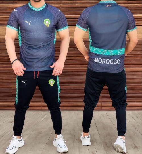 Ensemble body et serwal pour homme - style sportif marocain